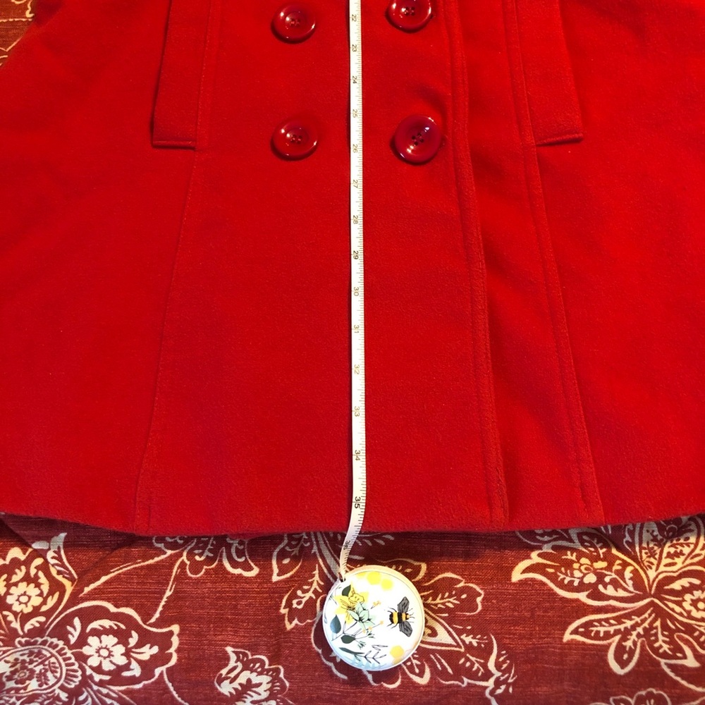 Forever 21 RED Peacoat, L - Picture 11 of 11